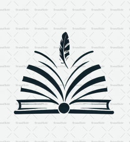 Offenes Buch und Feder